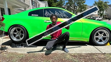 INSTALLING NEW SIDE SPLITTERS ON MY G35!