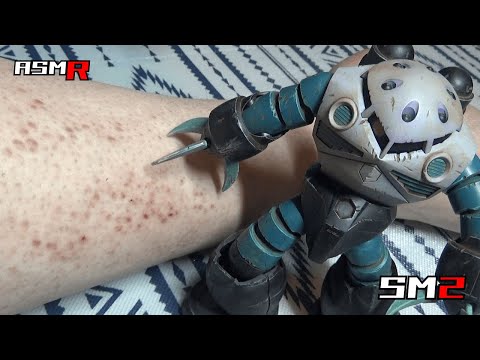 【眠れるアトピー性皮膚炎ASMR】超痒い足をガンプラで掻く音/癒し/リラックス効果/睡眠導入/マッサージ