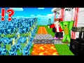 1000 Zombies Protected by STORM Armor vs Security House Battle in Minecraft   Maizen JJ and Mikey