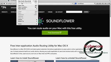 How to record a screencast using youTube audio output with Soundflower