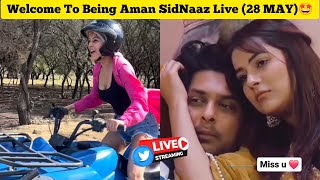[28 MAY] Shehnaaz Gill Enjoying Quod Biking in Mauritius 🤩 Being Aman SidNaaz Fans Live 💫