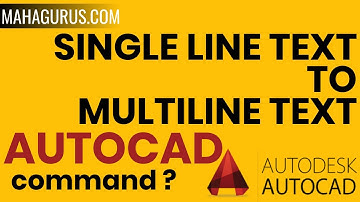 Convert Single Line Text to Multiline text in Autocad- Convert into Multiline Text Autocad Tutorial