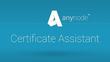 anynode 12 - Certificate Assistant (engl.)