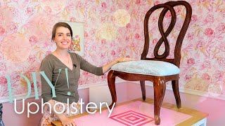 How To Reupholster a Dining Chair | *Detailed Tutorial*