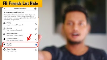 How to hide friends list on facebook | Facebook Friends list hide | fb friend hide