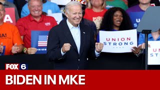 President Biden Milwaukee Labor Day speech; GOP's Tim Michels rebuts | FOX6 News Milwaukee