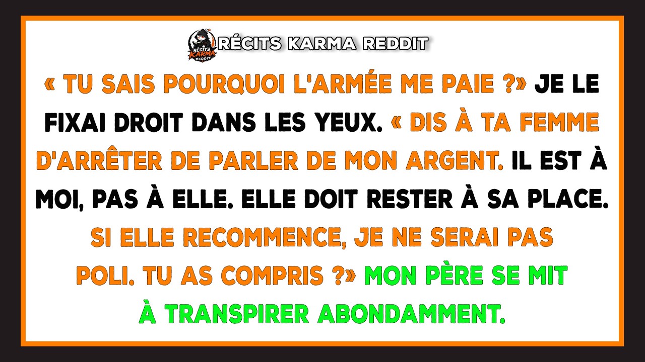 Dimanche dernier, ma belle-mère a posé une enveloppe sur la table et m'a dit qu'il était temps que je partage mon argent « avec ma vraie famille ». Je me suis levée, j'ai quitté la maison, et j'ai...