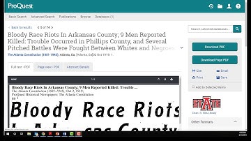 Primary Sources: Research Databases