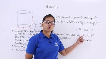 Class10th – Surface Area of Cylinder Problem-5 | Surface Area and Volumes | Tutorials Point