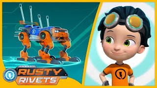 Rusty Makes a Running Car 🚗 | Rusty Rivets Full Episodes | Cartoons for Kids