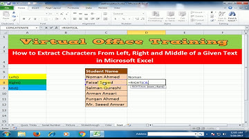 Excel Tricks : How to Extract Characters From Left, Right and Middle of a Given Text in Excel