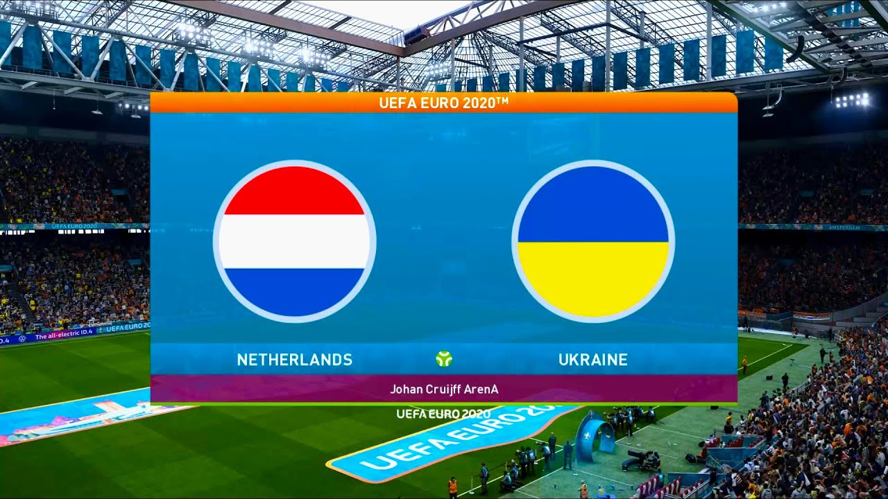 Netherlands vs Ukraine | UEFA Euro 2020 | Group C | Johan Cruijff ArenA | PES 2021