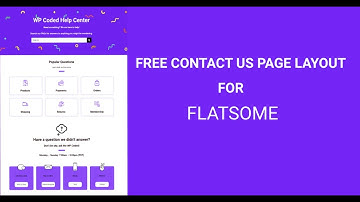 Free contact us page layout for flatsome theme users.