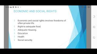 Characteristics and Categories of human right