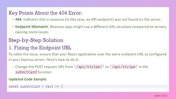 Resolving the Error 404 When Posting Form Data from React to Express