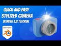 Stylized Camera in Blender - 3D Modelling & Rendering Tutorial #easy