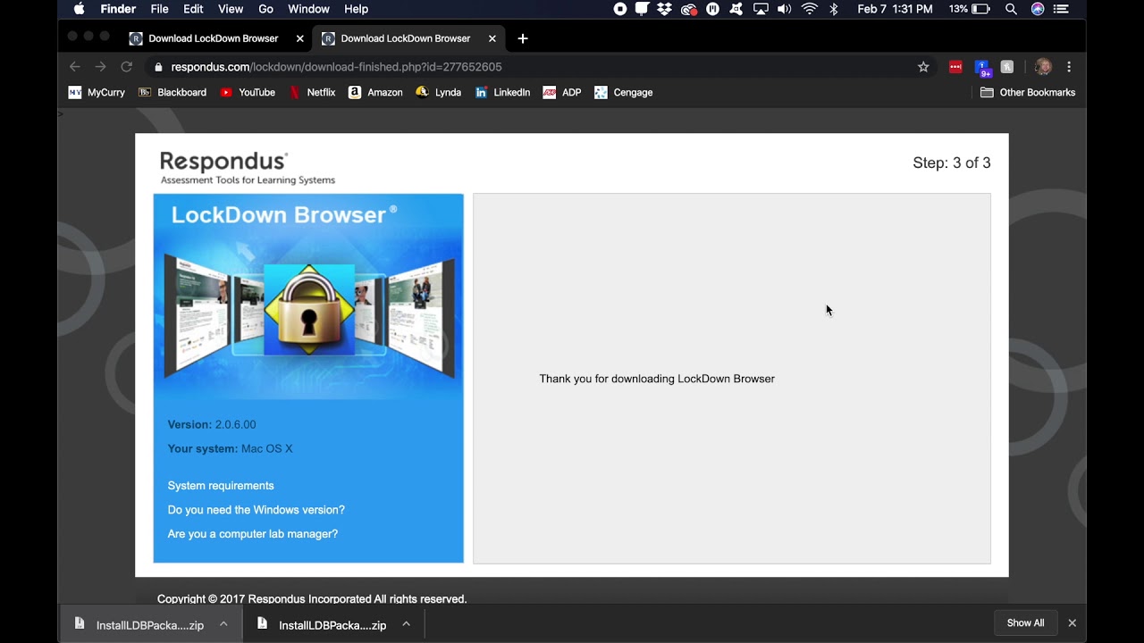 How to Install Lockdown Browser on your personal computer - YouTube