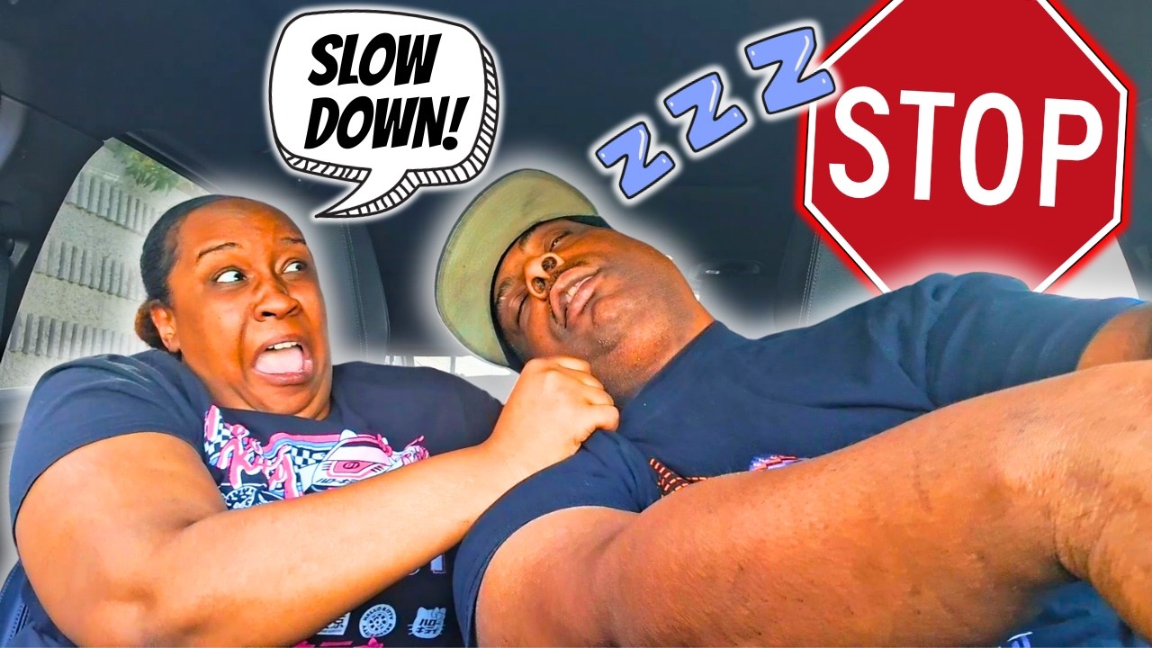FALLING ASLEEP At Every STOP SIGN Prank On My ANGRY FIANCÉ! 😂 She LOST IT! *Funny AF*