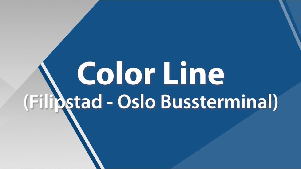 L98 Color Line (Filipstad - Oslo bussterminal)