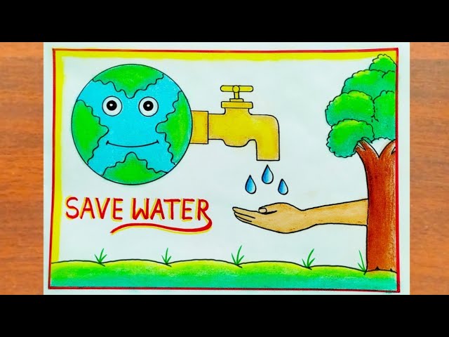 50 Best Water Conservation Drawing [Save Water Drawing] Water Pollution  Drawing | Save water drawing, Save water poster drawing, Save water poster