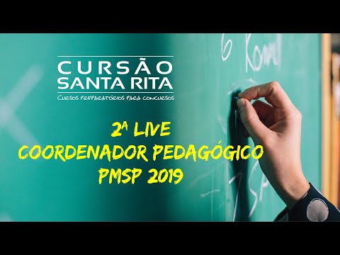 2ª live - COORDENADOR PEDAGÓGICO PMSP 2019
