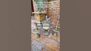 Bộ Lư đào tứ linh cao 64cm nặng gần 14kg