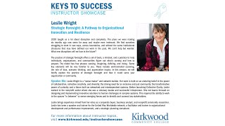 Strategic Foresight: A Pathway to Organizational Innovation and Resilience with Leslie Wright
