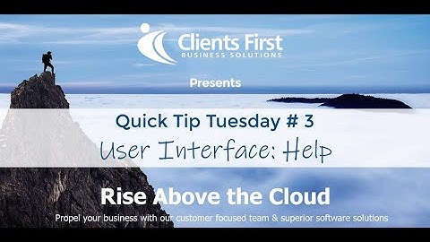 Acumatica Cloud ERP Tip 3: User Interface Help