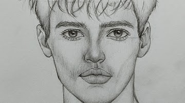 How to Draw a Portrait Using the Loomis Method ~ Male face portrait drawing tutorial