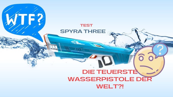  SPYRA - SpyraThree WaterBlaster - Electric & Automated Premium  Water Gun with The Switch - Decide Between 3 Epic Game Modes (Blue) : Video  Games