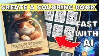 How to make a Coloring Book FAST with AI  Amazon KDP Tutorial with ChatGPT, Midjourney AI and Canva