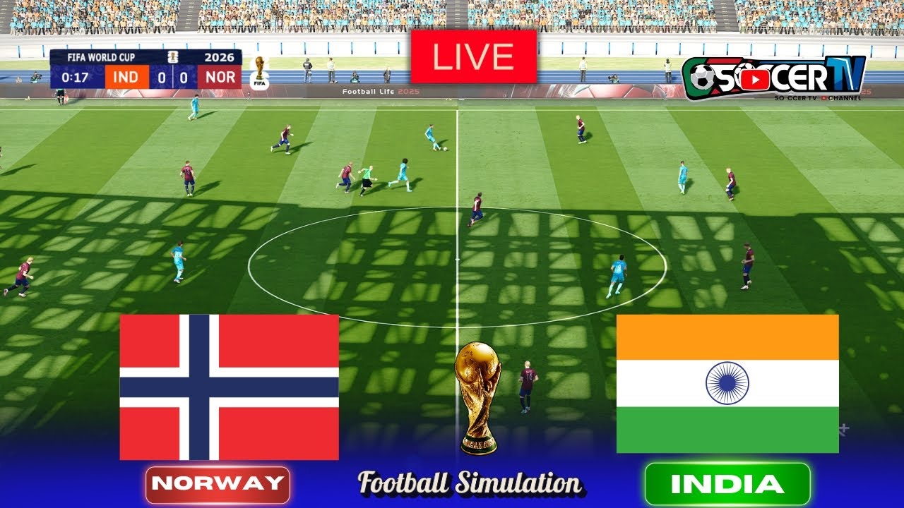 Norway vs. India - FIFA World Cup 2026 Final featuring Chhetri, Haaland| PES Gameplay Simulation PC