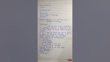 Letter of Enquiry class 12 letter writing