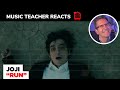 Music Teacher REACTS TO Joji "Run" | MUSIC SHED EP 149