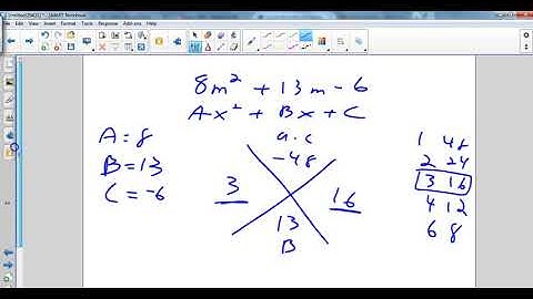 factoring trinomials alternatives abc method