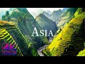 Flying over asia  4k u  stunning footage scenic relaxation film with calming music