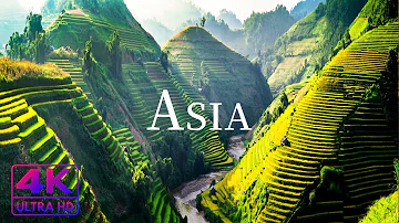 FLYING OVER ASIA ( 4K UHD ) • Stunning Footage, Scenic Relaxation Film with Calming Music