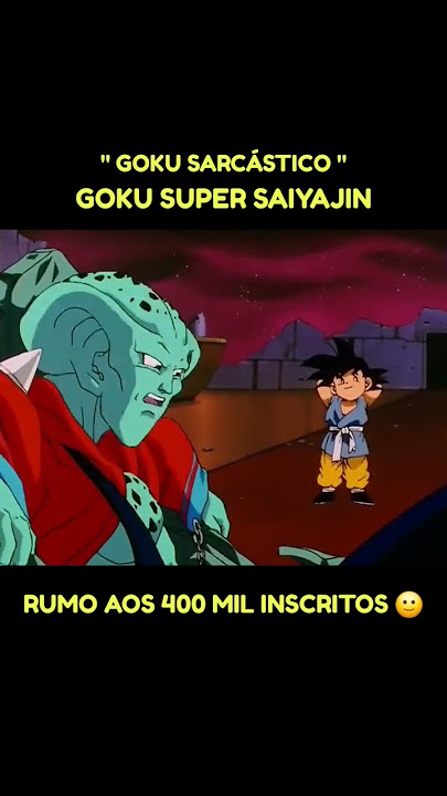 GOKU SARCÁSTICO 🤣🤣🤣 #dragonballz #desenhos #animes #goku #vegeta