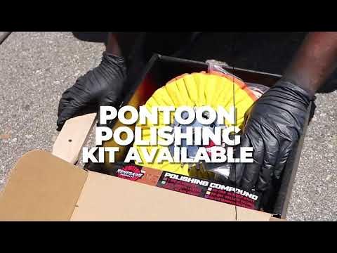 Renegade Products Aluminum Pontoon Boat Polishing Complete Kit with Buffing Wheels, Buffing Compound, Safety Flanges, Sanding Discs and Rebel Red