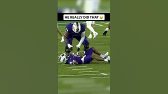 JMU QB Alonza Barnett III with the early flop of the season #shorts thumbnail
