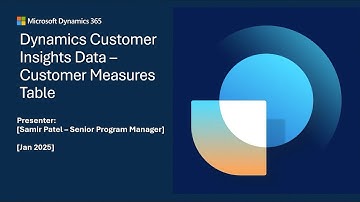 Customer Insights Data - Customer Measure Table | Dynamics 365 Bites
