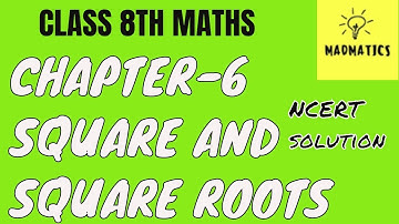 Square and square root exercise- 6.2|chapter-6 maths| class 8th NCERT solution|Free video in hindi