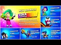 LOLA + ALL NEW SKINS UNLOCK ANIMATIONS *BRAWL STARS*