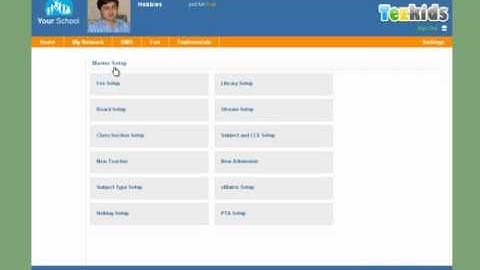 What all configurations can be done by Admin/Principal(Tezkids.com - School Management Software)