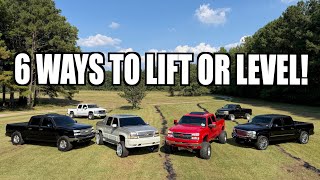EVERY WAY TO LEVEL & LIFT YOUR TRUCK!