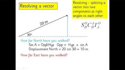 Scalars and Vectors