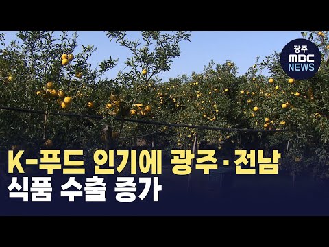 K-푸드 인기에 광주·전남 식품 수출 증가