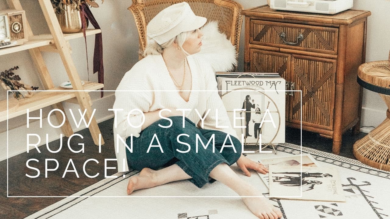 HOW TO STYLE A RUG IN A SMALL SPACE// FT. RUGGABE ! - YouTube