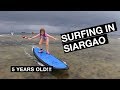 5 YEAR OLD SURFING in SIARGAO Philippines | Family Travel Vlog