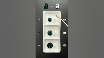 Squid game vs Among us guess the mixed color #satisfying #colormixing #aksatisfy